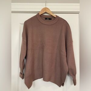 Lillusory Brown Ribbed Sweater